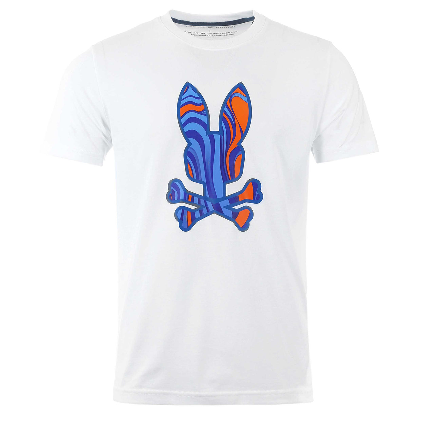 Psycho Bunny Nevada Graphic T-Shirt in White