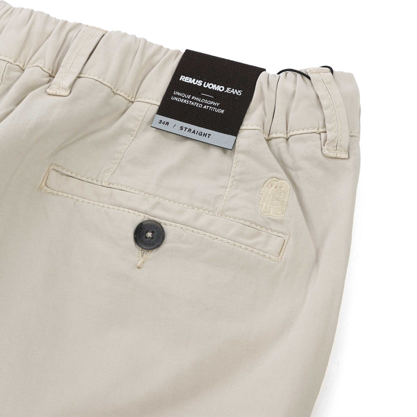 Remus Uomo Elliott Chino in Beige Logo