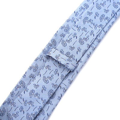 Remus Uomo Floral Tie & Hank Set in Sky Blue Back