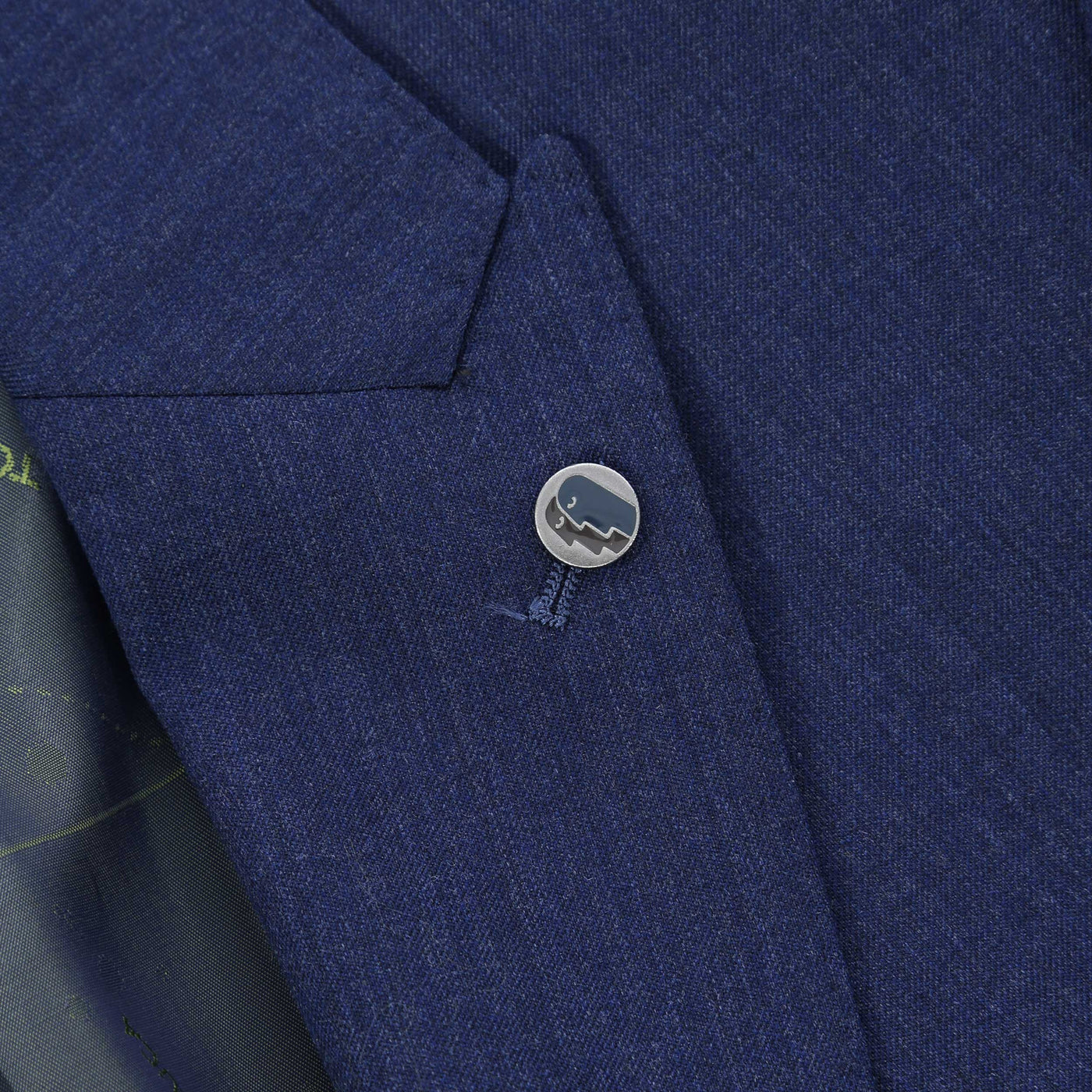 Remus Uomo Lovati Suit in Blue Lapel Badge
