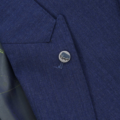 Remus Uomo Lovati Suit in Blue Lapel Badge