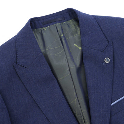 Remus Uomo Lovati Suit in Blue Lapel