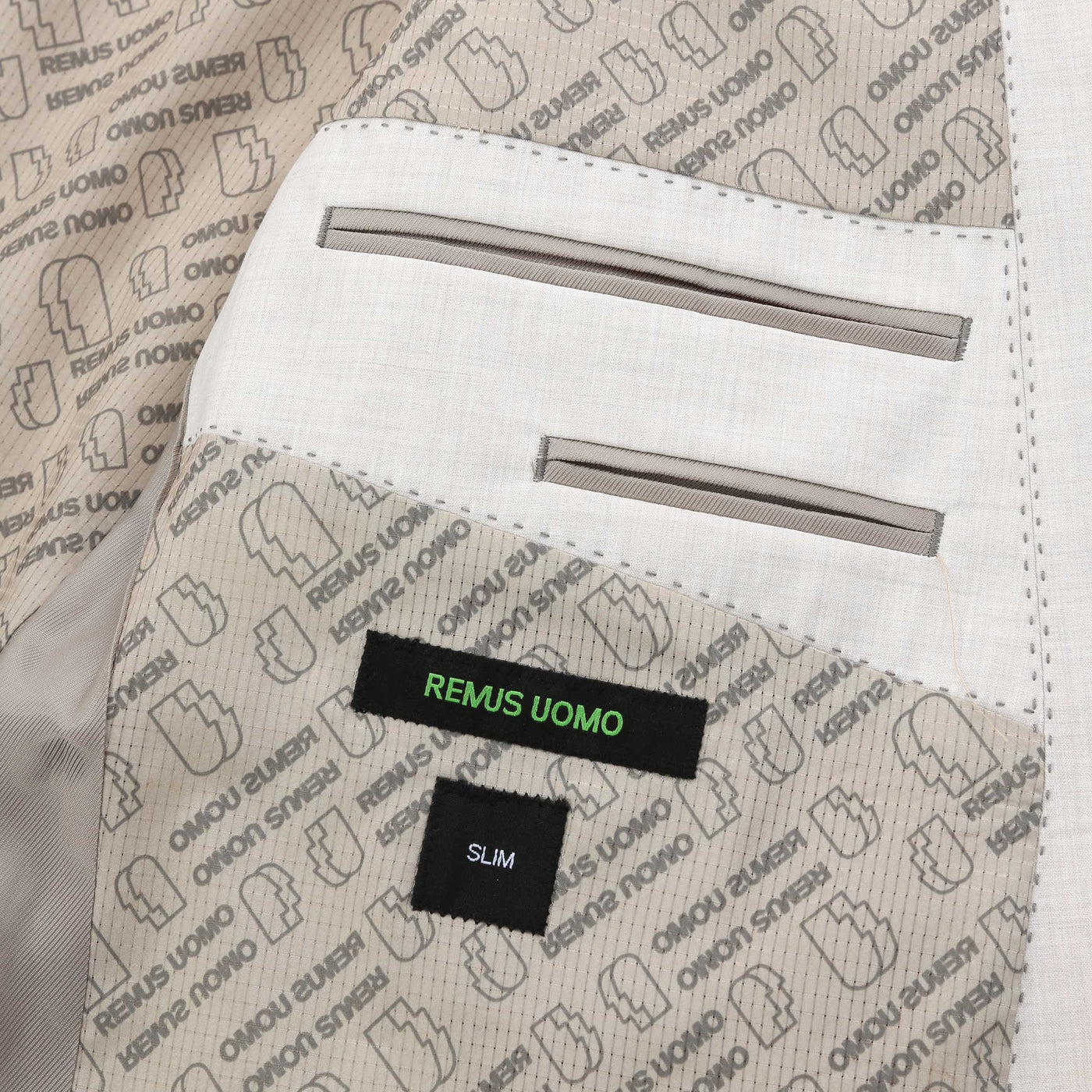 Remus Uomo Massa Jacket in Cream Lining