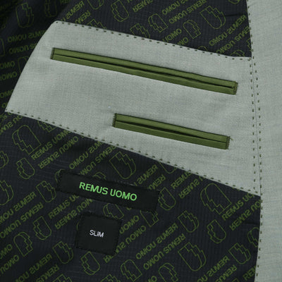 Remus Uomo Massa Jacket in Sage Green Lining