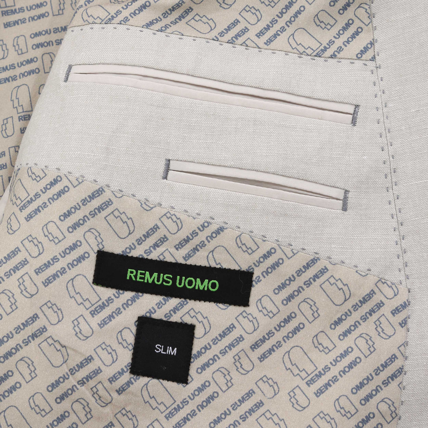 Remus Uomo Massa Linen Jacket in Natural Lining