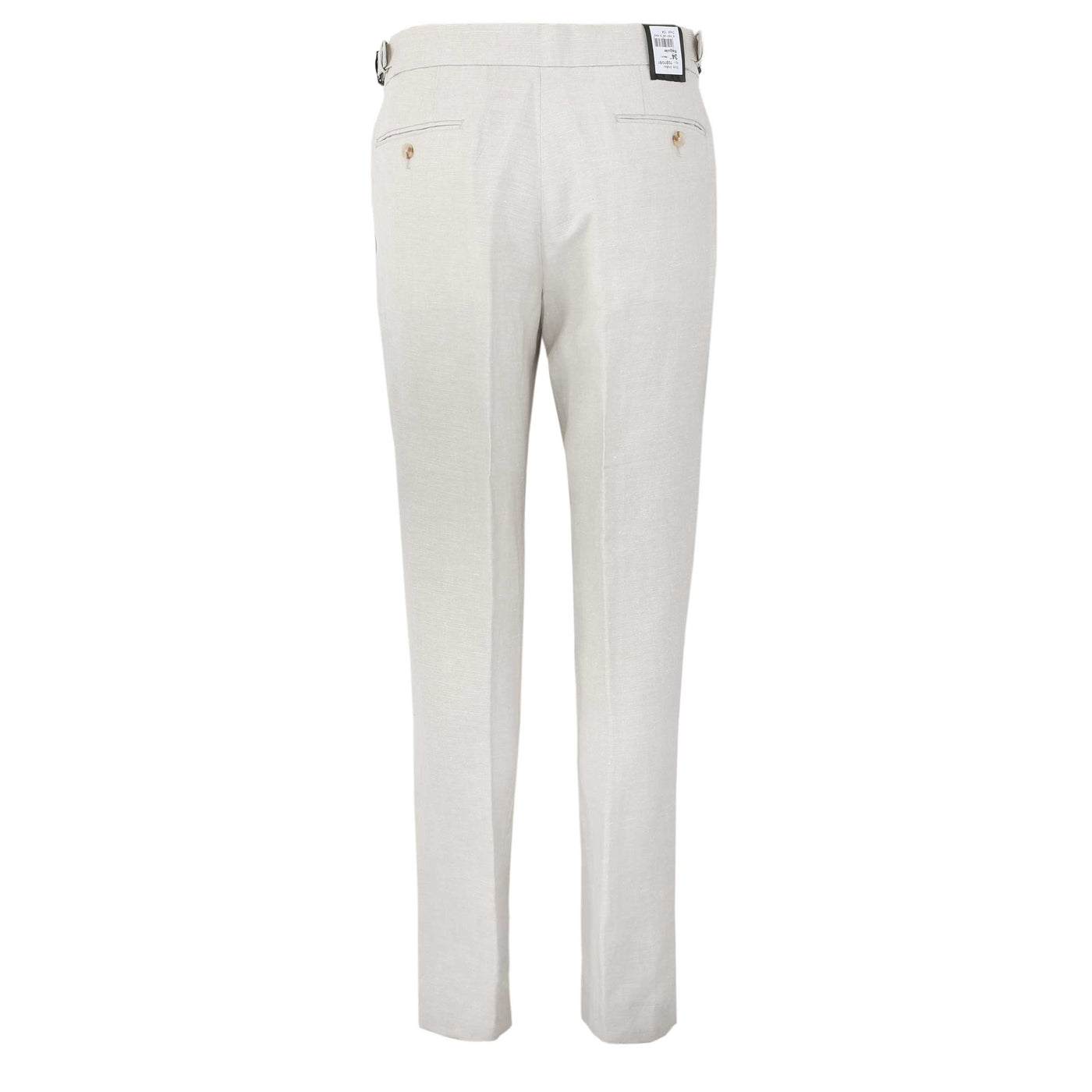 Remus Uomo Massa Linen Trouser in Natural Back