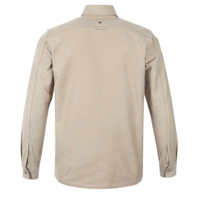 Remus Uomo Moleskin Overshirt in Beige Back