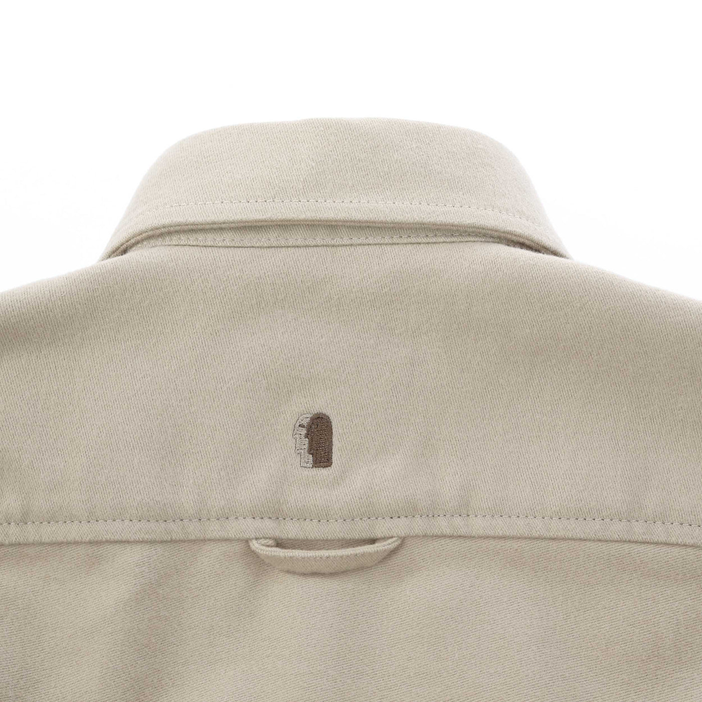 Remus Uomo Moleskin Overshirt in Beige Logo