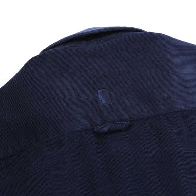 Remus Uomo Needle Cord Shirt in Navy Nape