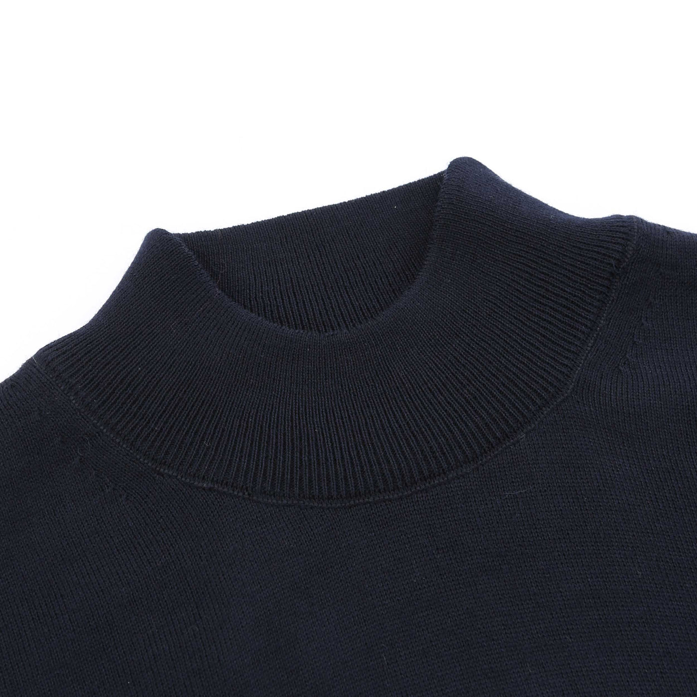 Remus Uomo Turtle Neck Knitwear in Navy Neck