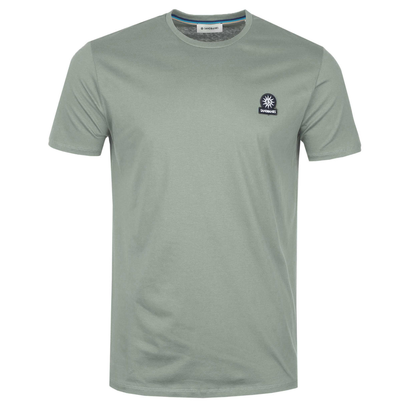 Sandbanks Badge Logo T Shirt in Sage Main