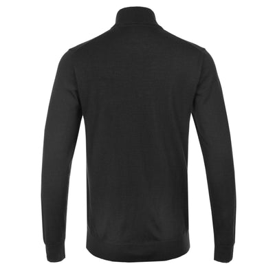 Sandbanks 1/4 Zip Knitwear in Black Back