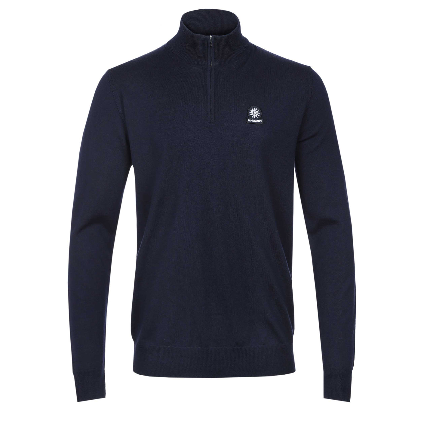 Sandbanks 1/4 Zip Knitwear in Navy