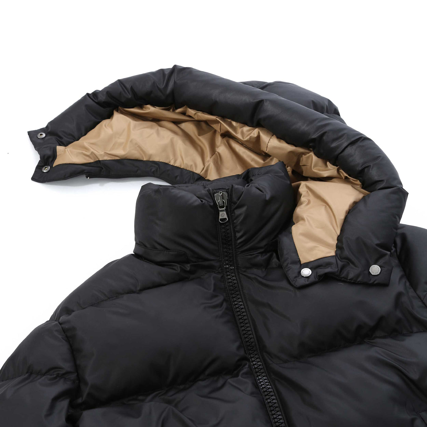 Sandbanks Aurora Puffer Ladies Jacket in Black Hood Detached