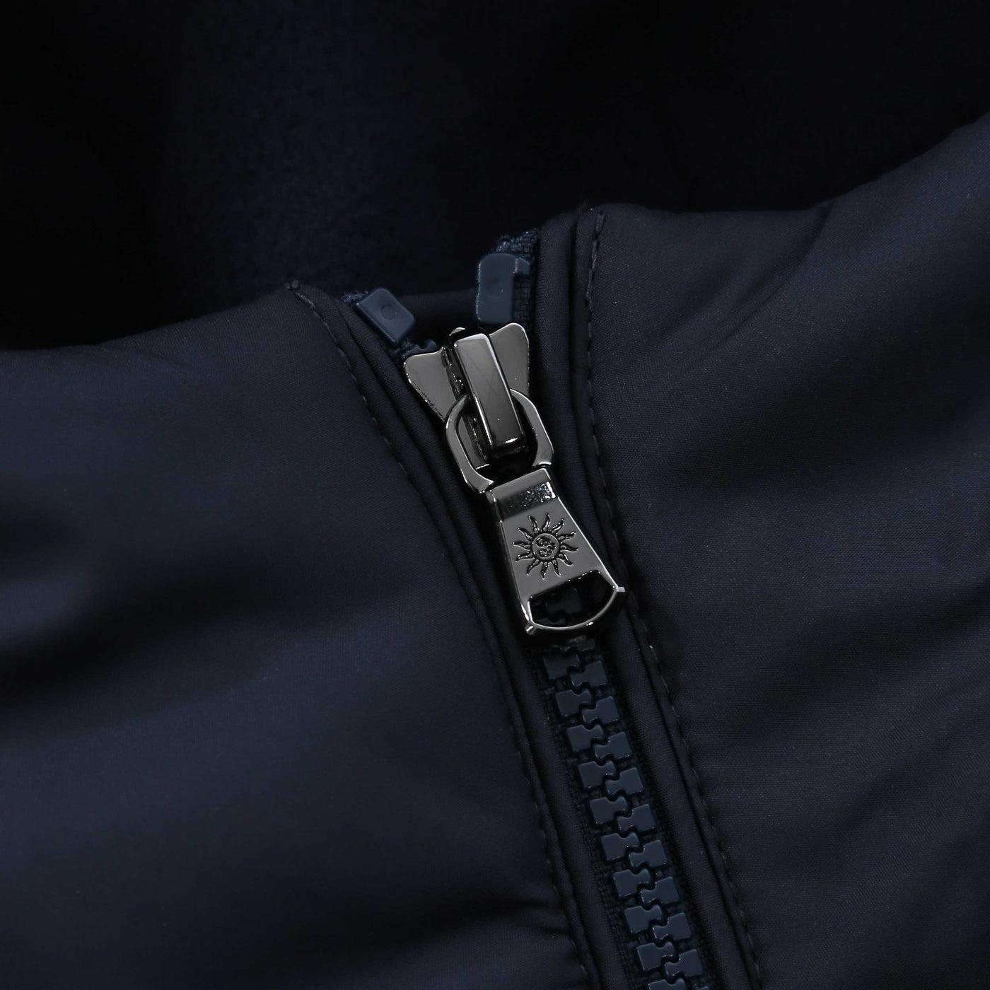 Sandbanks Frontier Micro Puffer Gilet in Navy Zip