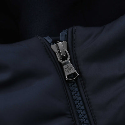 Sandbanks Frontier Micro Puffer Gilet in Navy Zip