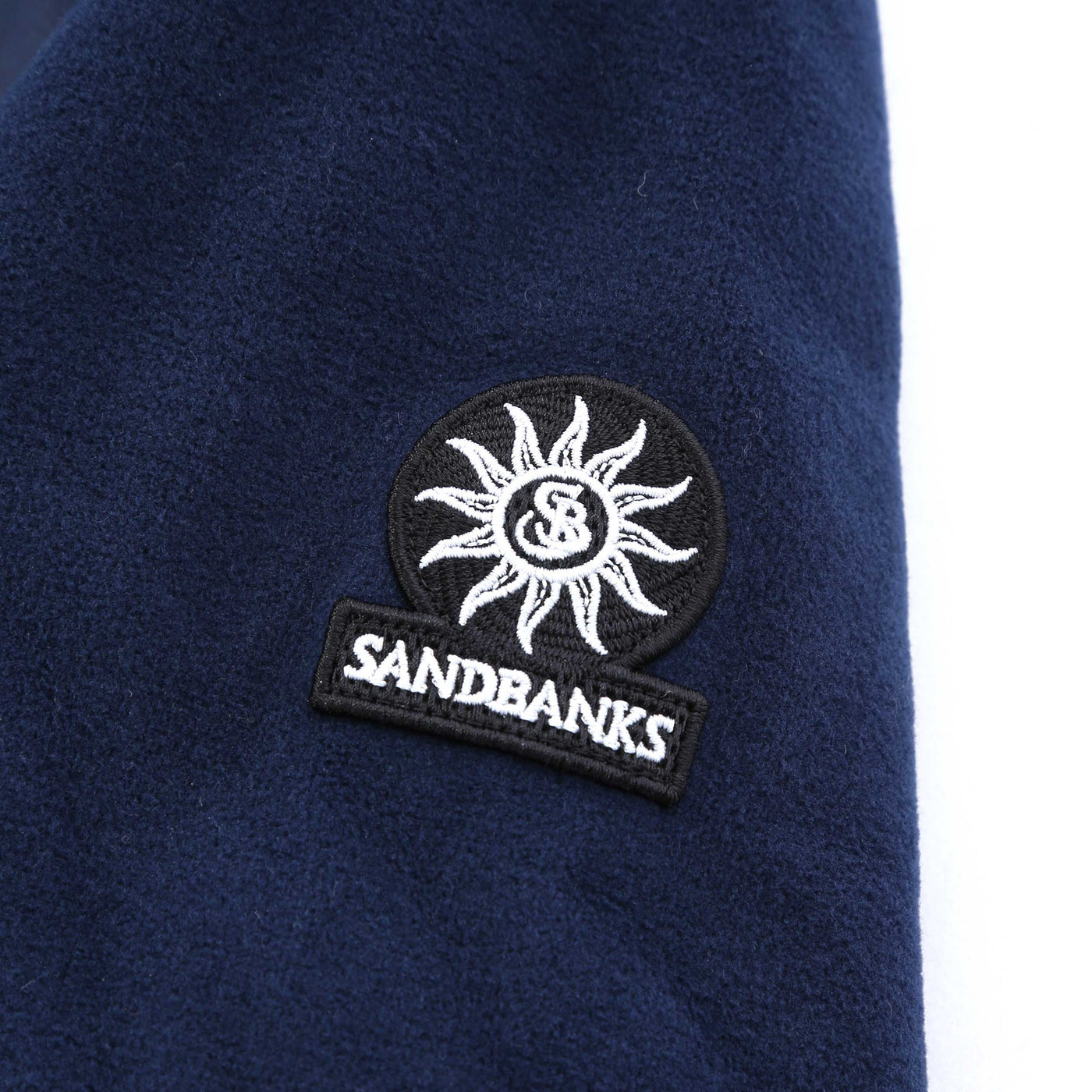 Sandbanks Polartec Hybrid Jacket in Navy Logo