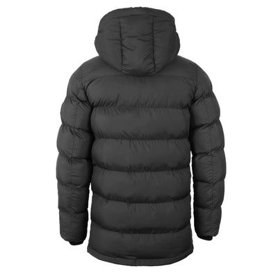 Sandbanks Ravine Mid Puffer Jacket in Black Back