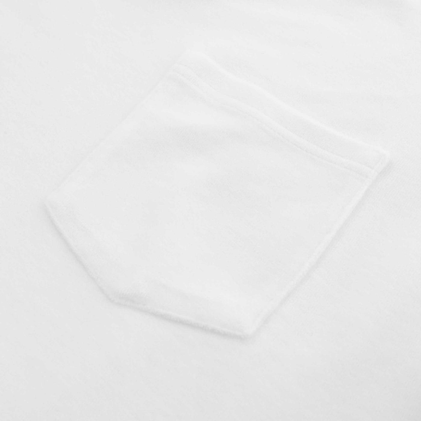 Sandbanks Resort Terry Towelling Polo Shirt in White Pocket