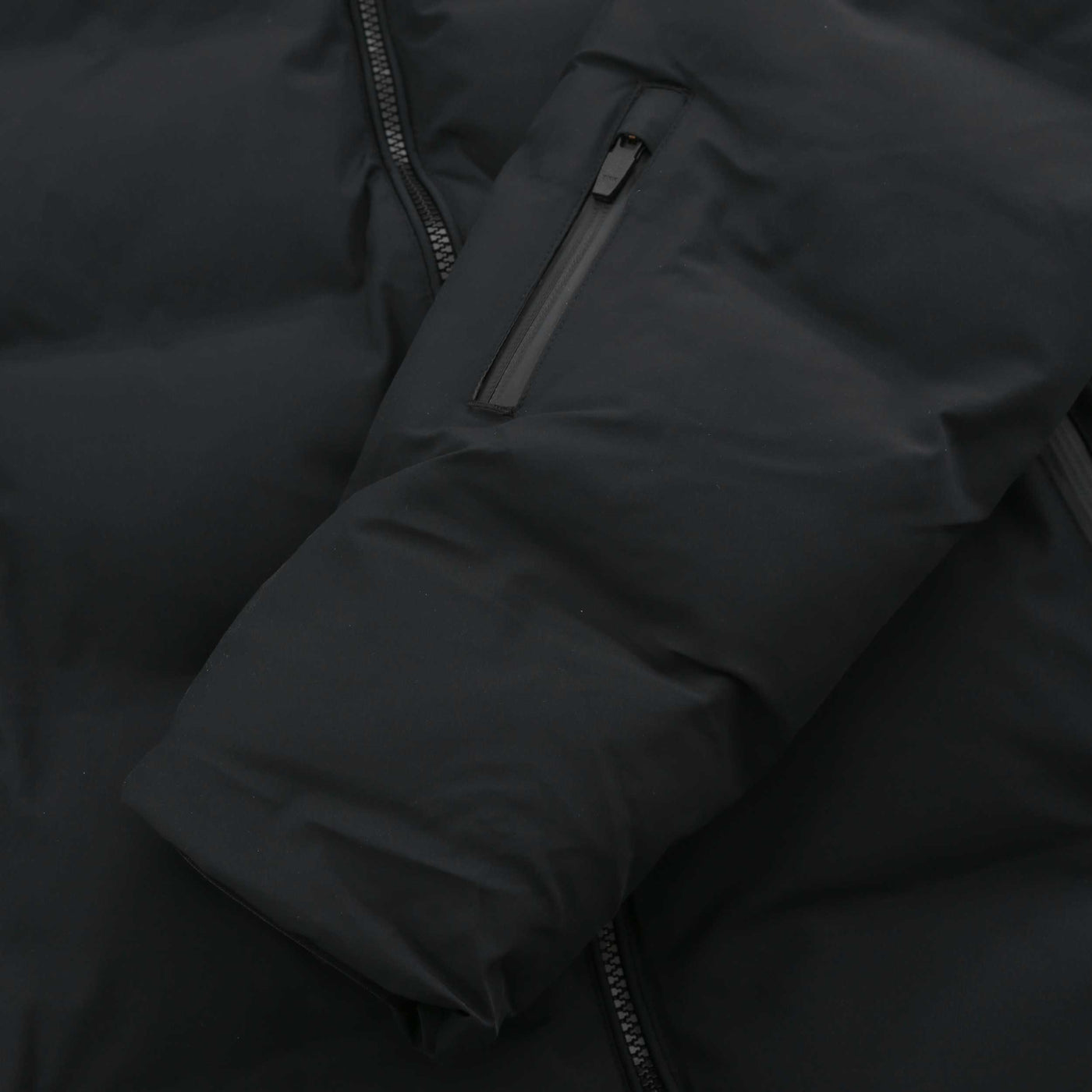 Sandbanks Waterproof Banks Puffer Jacket in Black Cuff
