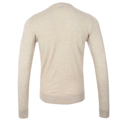 Seinse Crew Neck Knitwear in Beige Melange Back