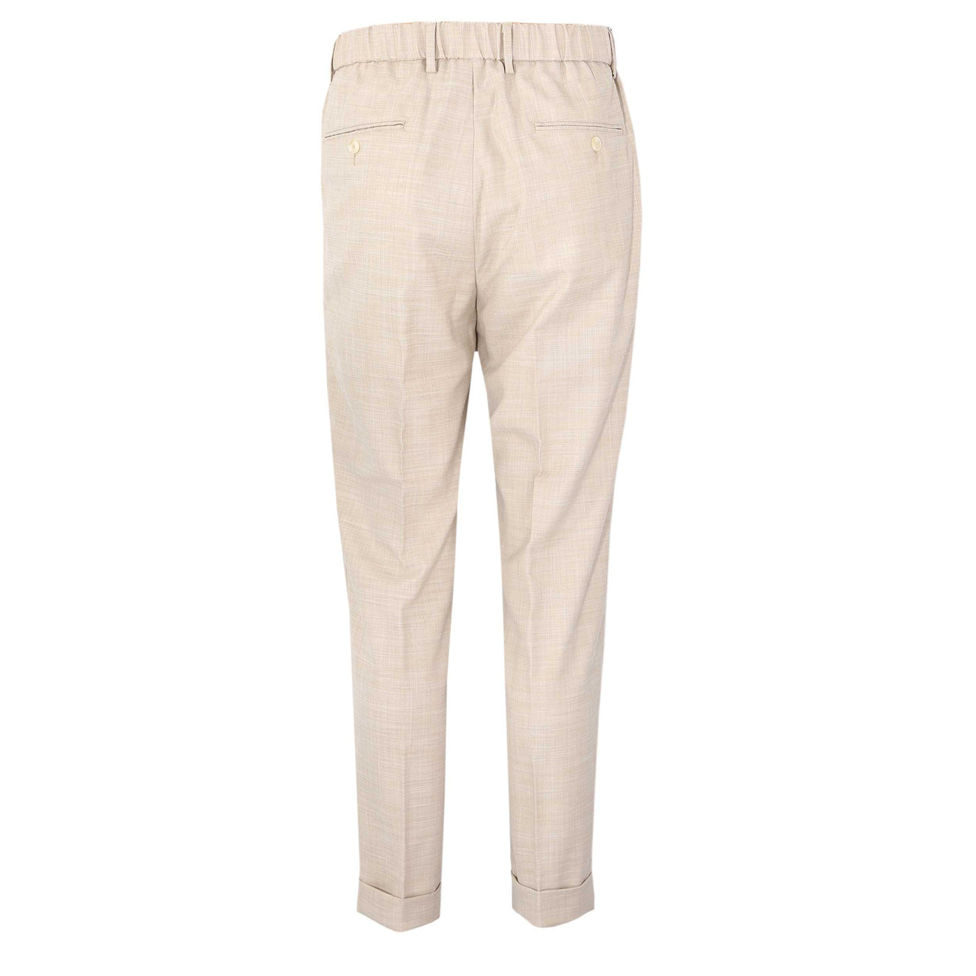 Seinse Elasticated Waistband Trouser in Beige Back