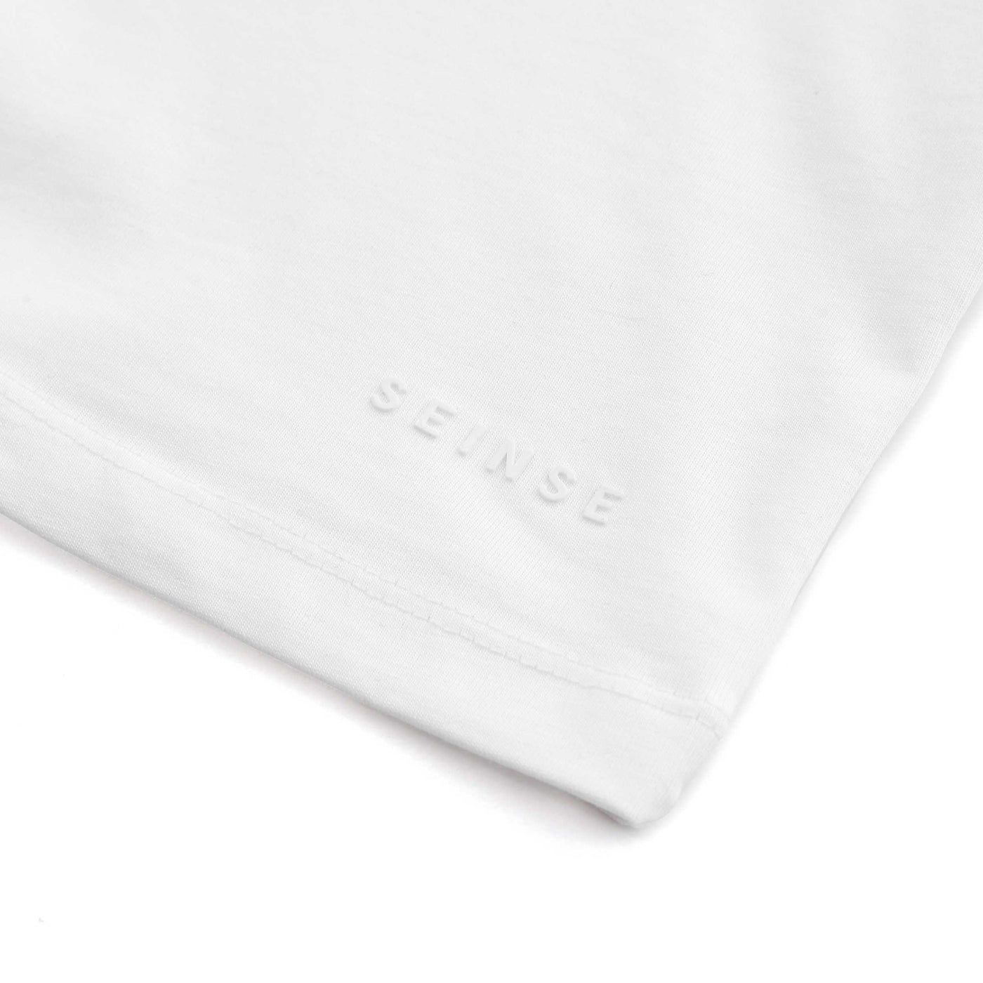 Seinse Essential Crew Neck T Shirt in White Logo