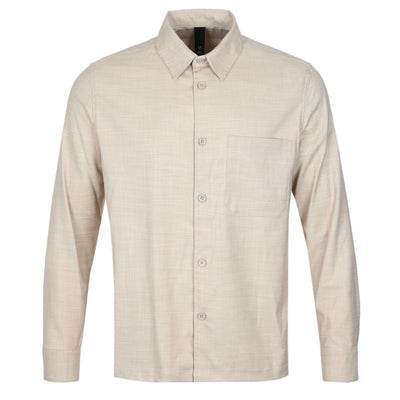 Seinse Stretch Overshirt in Beige