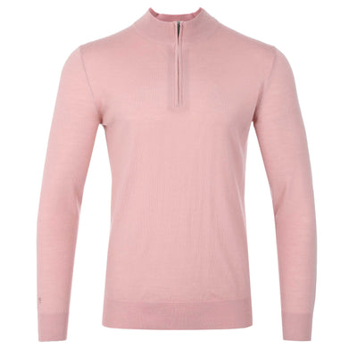 Thomas Maine 1/4 Zip Knitwear in Pink