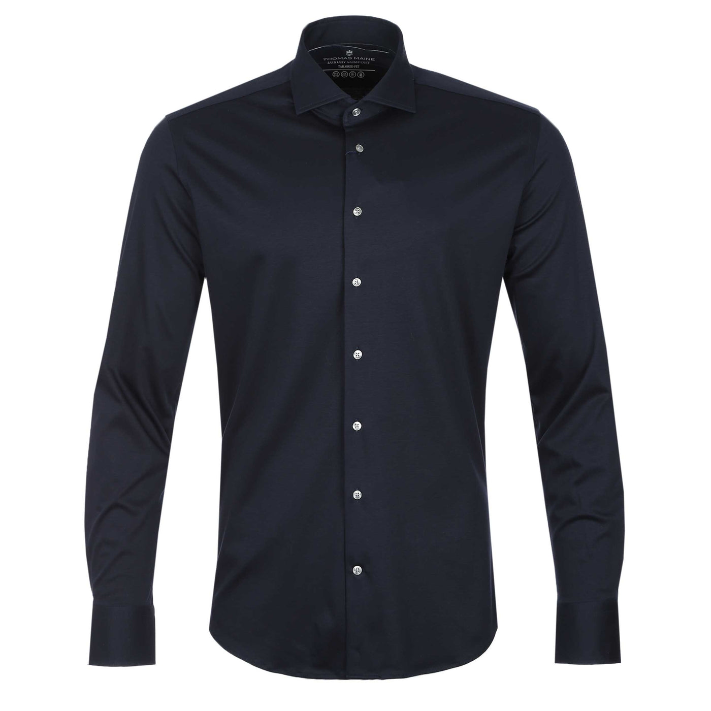 Thomas Maine Roma Modern Stretch Shirt in Navy