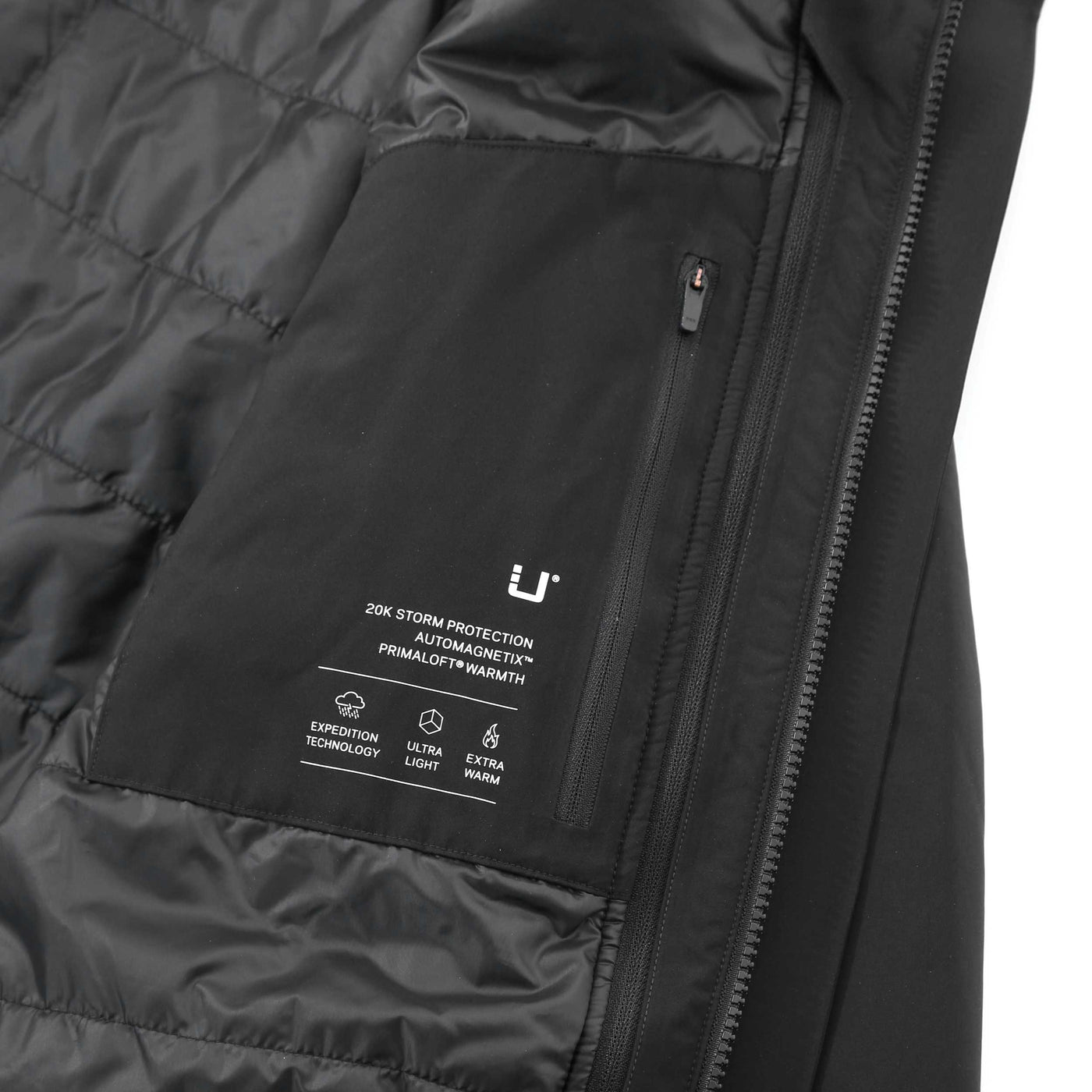 UBR Black Storm Coat in Black