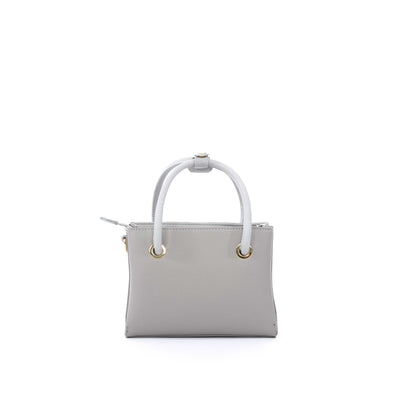 Valentino Bags Alexia Mini Shopper Ladies Bag in Grey Back