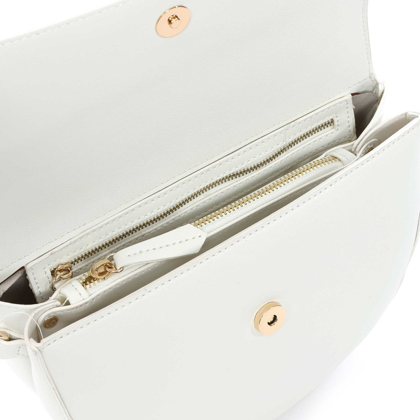 Valentino Bags Bigs Cross Body Bag in White Inside