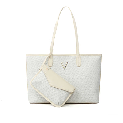 Valentino Bags Queen RE Ladies Tote Bag in Ecru