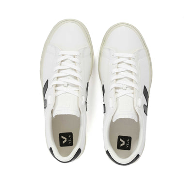 Veja Campo Trainer in Extra White & Black Birdseye