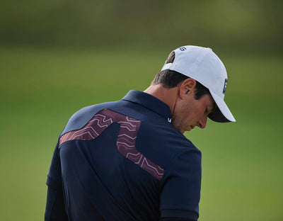 J.Lindeberg KV Print Polo Shirt in JL Navy