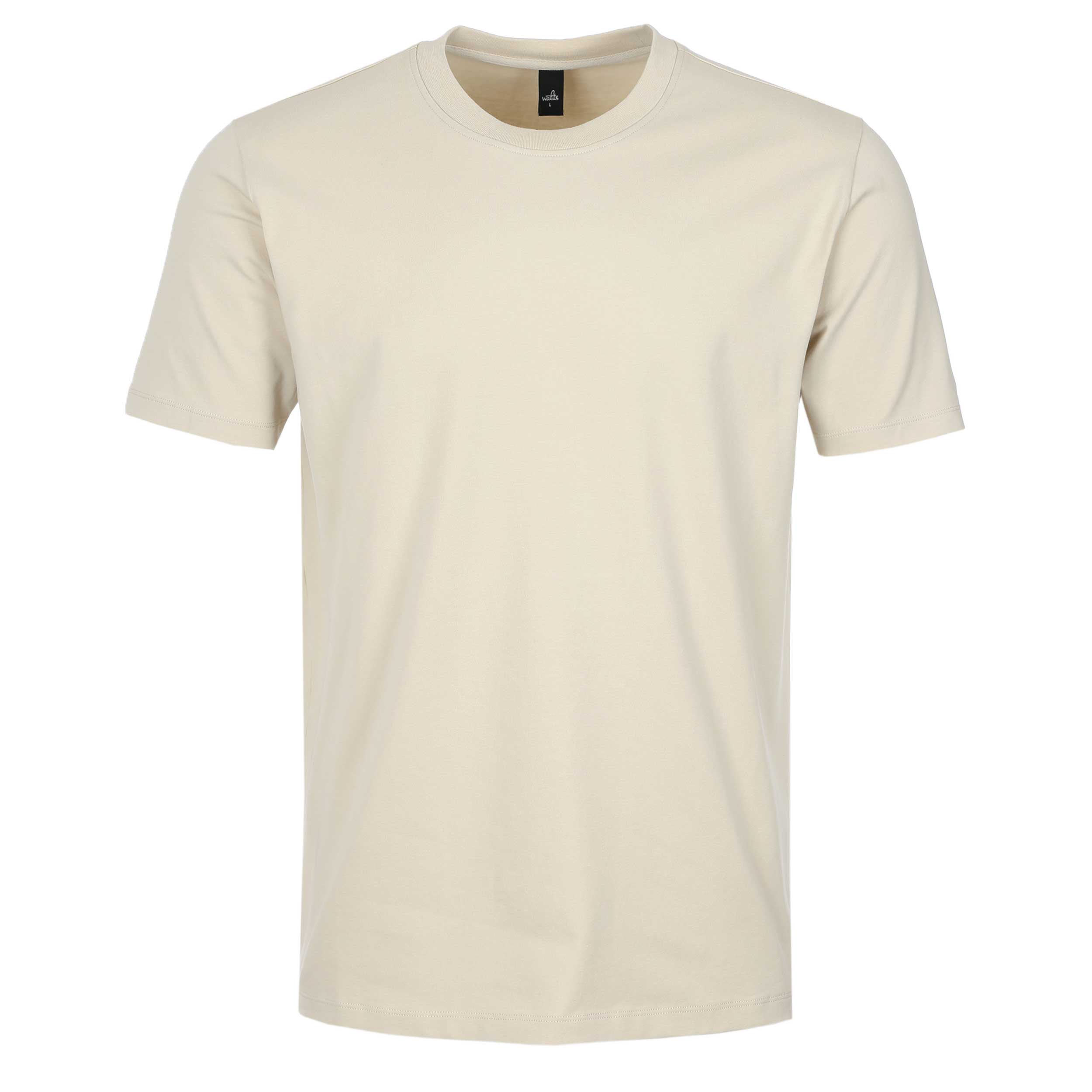 Wahts Berkley Jersey Stretch T Shirt in Light Sand