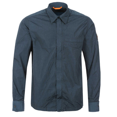 BOSS Laio Overshirt in Open Green