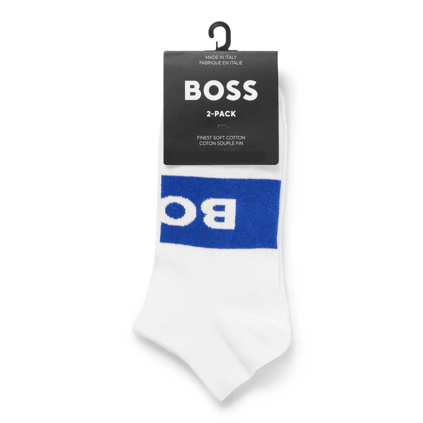 BOSS 2 Pack AS Logo Col CC Sock in White