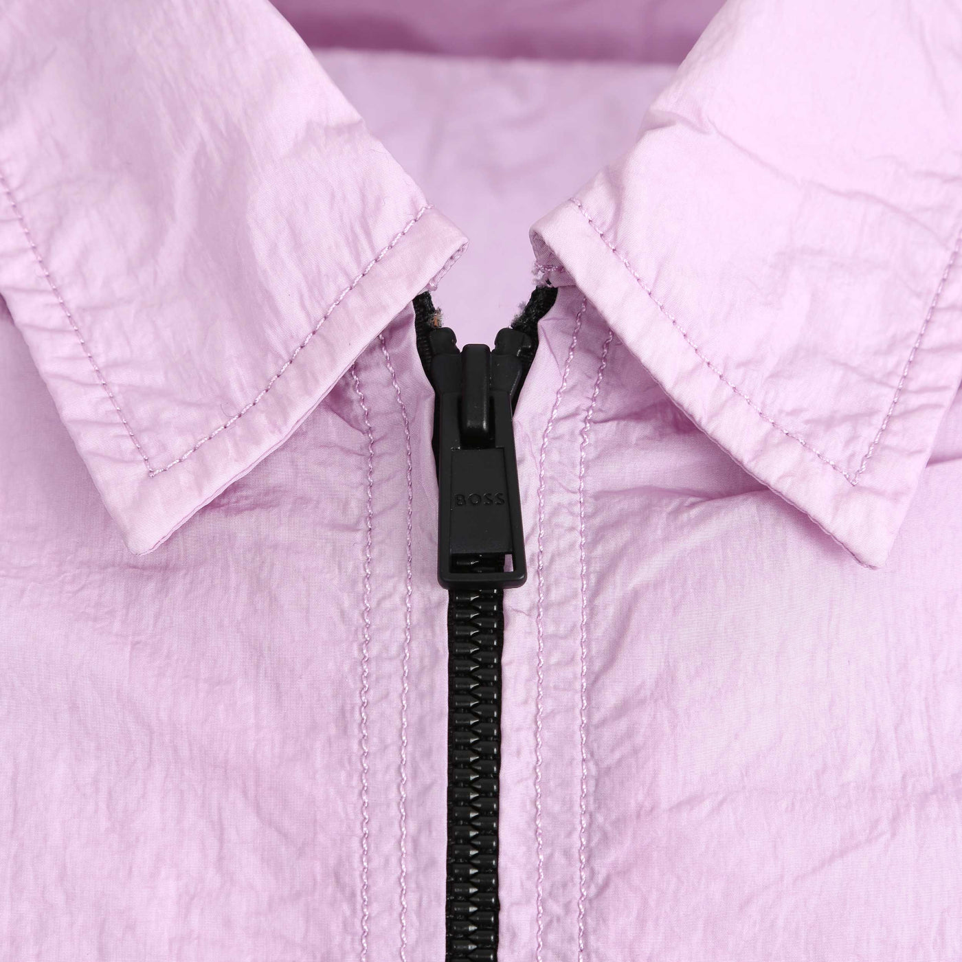 BOSS Lovel Zip 9 Shirt in Pastel Purple