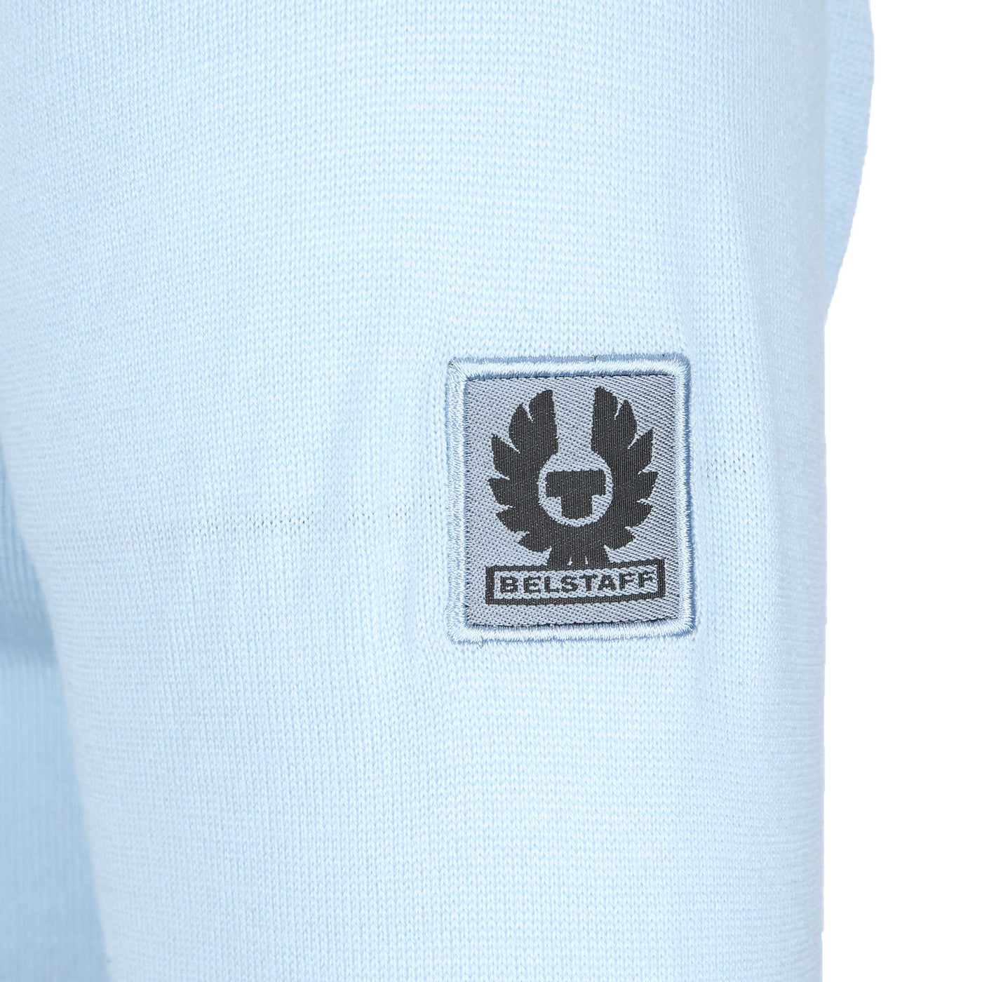 Belstaff Kelby Zip Cardigan in Sky Blue Logo