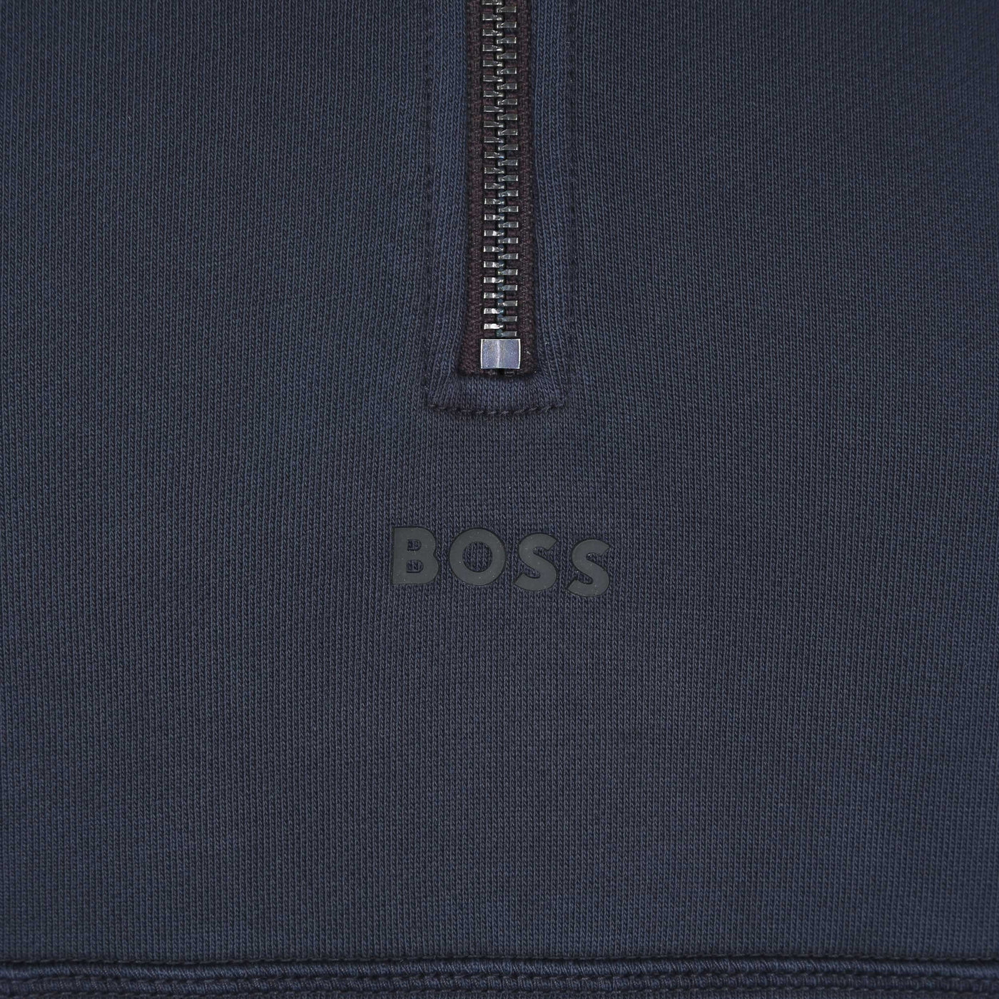 BOSS Zefadehalf Sweat Top in Navy