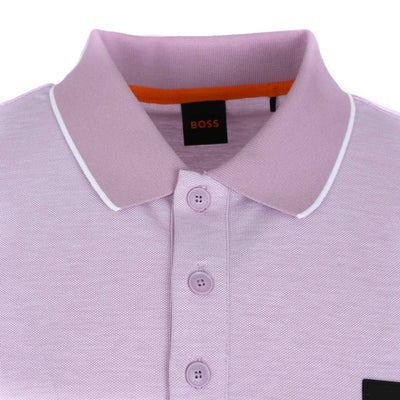 BOSS PeOxford Polo Shirt in Pastel Purple