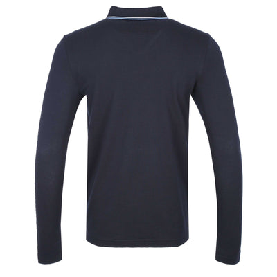 BOSS Pleesy 4 Long Sleeve Polo Shirt in Navy