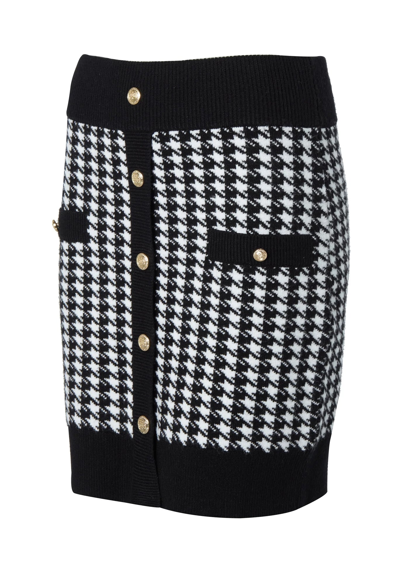 Holland Cooper Hepburn Mini Skirt in Houndstooth