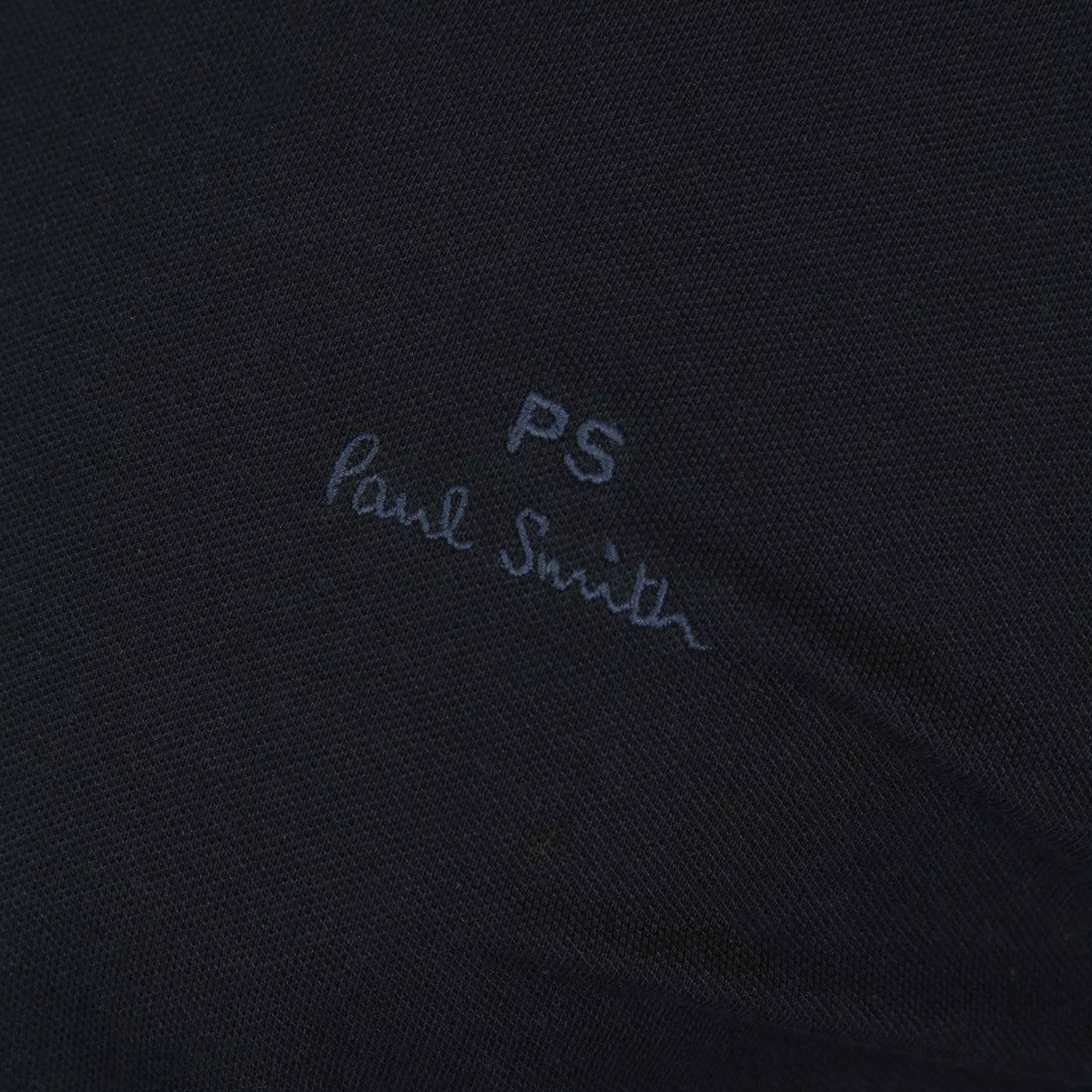 Paul Smith Embroidered Logo Polo Shirt in Black