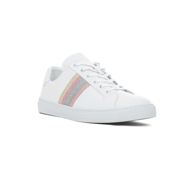 Paul Smith Embroidered Stripes Trainer in White Toe