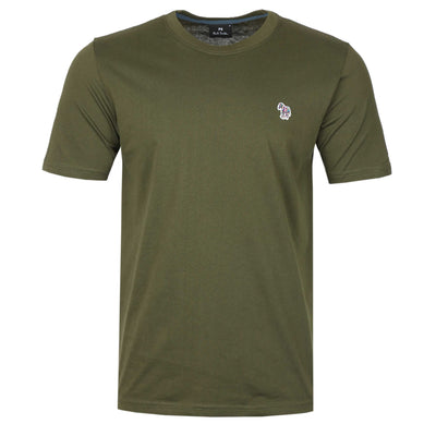 Paul Smith Zebra Badge T Shirt in Khaki