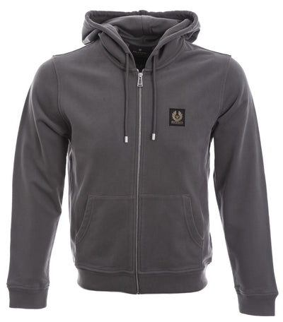 Belstaff Hoodie Sweat Top in Granite Grey Main 