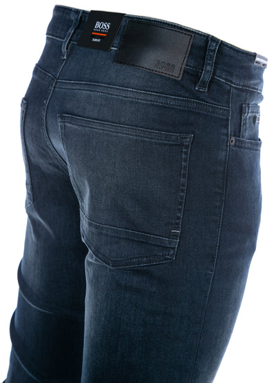 BOSS Delaware Jean in Washed Blue Denim